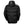 Black men's active winter parka jacket by Helly Hansen, shown from the back with a quilted design and 'HELLY' on the hood.