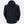 Navy blue men's hooded midlayer jacket by Helly Hansen, shown from the back with a white HH logo on the right shoulder.