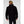 Black Men's Dubliner Jacket by Helly Hansen, back view with brand logo text on the high collar.