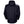 Dark navy Men's Loke Jacket by Helly Hansen, hooded and lightweight, shown from the back.