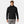 Black hooded insulator jacket by Helly Hansen with a front zipper, worn by a man in grey pants.