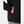 Black insulated jacket by Helly Hansen, cropped view with a hand in a zippered side pocket and black pull tab.