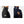 Women's black and navy crew jackets by Helly Hansen, featuring high collars, HH logos, and red zipper pulls.