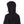 Black Women's Long Belfast Jacket by Helly Hansen, shown from the back with a hood, drawstring, and toggle.