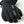 Black five-finger glove by Hestra, featuring textured leather palms, a fabric back, and a gold HESTRA logo on the cuff.
