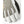 Light gray leather and gray fabric short gloves by Hestra, with textured panels and reinforced finger pads.