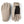 Beige warming gloves by Hestra with black palm accents and elasticized cuffs.