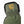 Green ripstop gloves by Hestra, featuring a yellow embroidered logo shield, elasticized wrist, and black adjustable strap.