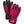 A pair of red and black winter gloves by Hestra, featuring the brand name on the back and a logo on the wrist cuff.