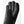 Black leather and textile 5-finger glove by Hestra, shown in a close-up highlighting textured fingers and a smooth thumb.