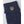 Navy blue wool mittens by Hestra, with a shield logo patch and ribbed cuff.