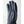 Dark blue elk leather men's gloves lined with cashmere by Hestra, shown in a side view with a pebbled texture.