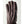 Dark brown leather gloves by Hestra with a visible plush lining and textured finish.