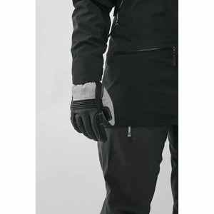 Hestra Unisex Couloir 5-Finger Ski Gloves (Black/White, 10)