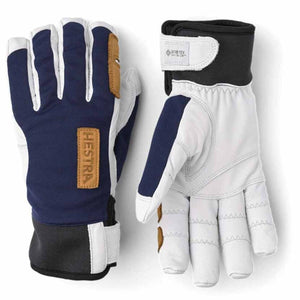 Hestra Unisex Ergo Grip Active Wool Terry 5-Finger Gloves (Red/Off White)