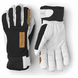 Hestra Unisex Ergo Grip Active Wool Terry 5-Finger Gloves (Red/Off White)
