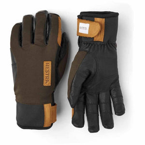 Hestra Unisex Ergo Grip Active Wool Terry 5-Finger Gloves (Red/Off White)