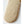 Fuzzy beige mitten by Hestra with tan leather trim, close-up.
