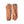 Tan deerskin women's gloves by Hestra, with brown ribbed knit cuffs, one flat and one partially folded.