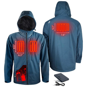 ActionHeat 5V Men's Waterproof Heated Rain Jacket
