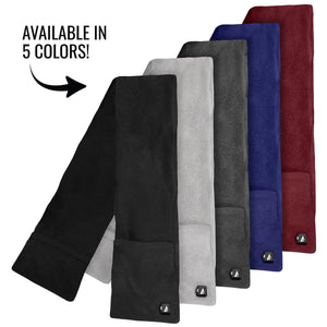 ActionHeat 5V Battery Heated Fleece Scarf with Pockets