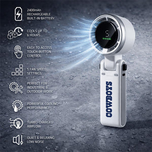 AlphaCool Dallas Cowboys Rechargeable Handheld Fan