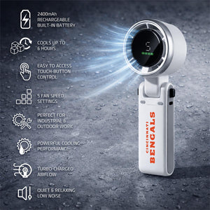 AlphaCool Cincinnati Bengals Rechargeable Handheld Fan