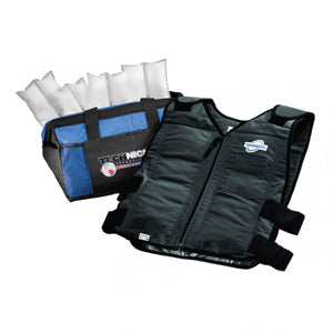Techniche TechKewl Phase Change Cooling Vest with Inserts and Cooler - Black - Front
