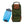 Green and brown cooler bag by Kanga, with a faux leather flap, zippered pocket, and a blue Kanga Frost Bar ice pack.