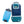 Blue soft-sided cooler bag by Kanga Coolers with teal patterned top and bottom, and a light blue ice pack.