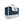 A white and navy cooler bag by Kanga Coolers, with a 'KANGA' label, top handle, zipper, and kangaroo logo.