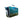 Teal and moss green soft-sided cooler by Kanga Coolers, open with white trim, KIE pattern, and kangaroo logo.