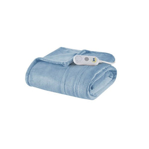 Serta Heated Plush Throw - 50"Wx60"L