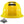 Yellow solar cooling hard hat by Kool Breeze with black top vents and a logo at the bottom.