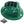 Green solar cooling fan hard hat by Kool Breeze, featuring integrated solar panels on top and a side fan.