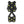 Black ice cleats with yellow studs and a honeycomb texture by Korkers, designed in an 8-shape with two main textured pads.
