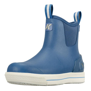 Korkers Women's 0 Neo Flex Ankle Boot with Fixed Kling-On Deck Soles (Blue, Size 11)