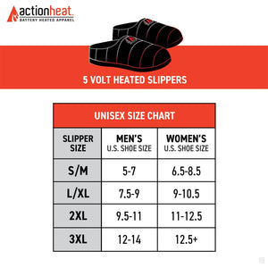 ActionHeat 5V Battery Heated Slippers