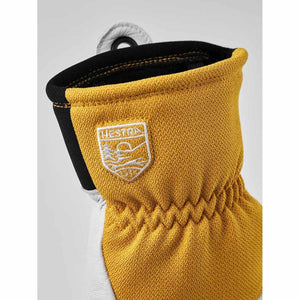 Hestra Unisex Couloir 5-Finger Ski Gloves (Black/White, 10)