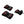 Black rcB 1200 battery packs by Lenz in three sets, one connected to a small charging clip.