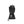 Black heated glove by Lenz with a grey control button and 