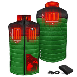 ActionHeat Philadelphia Eagles 5V Men's Colorblock Puffer Battery Heated Vest