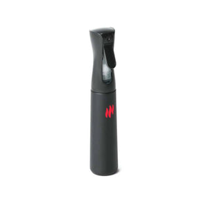 Black Heated Experience Kit by MiHigh, shaped like a sleek spray bottle with a transparent nozzle and a red three wavy lines logo.