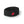 Black fuzzy headband by MiHigh with a red flame-like logo.