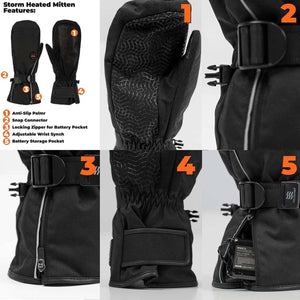 Mobile Warming 7.4V Unisex Storm Heated Mittens