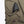Olive green 1/4 zip heated anorak hoodie by Mobile Warming, with an open zippered pocket holding a black power bank, and a 'FRONT N BACK' patch.