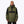 Olive green and black color-blocked Men's Denali Anorak 1/4 Zip Heated Hoodie by Mobile Warming, featuring a front pouch pocket.