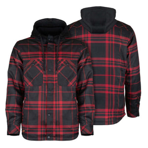 Mobile Warming Men's Flannel Hoodie Heated Jacket