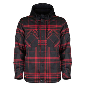 Mobile Warming Men's Flannel Hoodie Heated Jacket