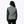 Women's sage green and navy hybrid heated jacket by Mobile Warming, seen from the back with a diagonal quilted pattern.